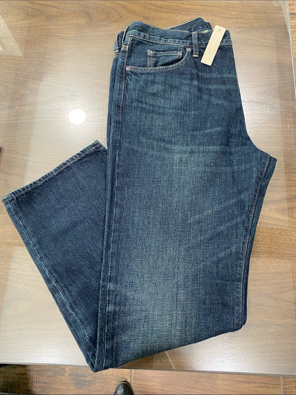 J. Crew Men's Indigo Straight-Leg Jeans